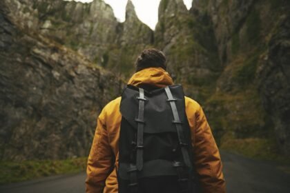 man, adventure, backpack, adult, male, outdoors, person, recreation, mountains, nature, hiker, hiking, hike, trek, travel, backpacking, backpacker