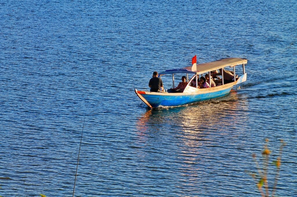 boat, river, journey, sea, water, people, tourism, transportation, bandung, indonesia, wonderfull, beach, human, flag, nature, fish, fishing, tour, holiday, weekend